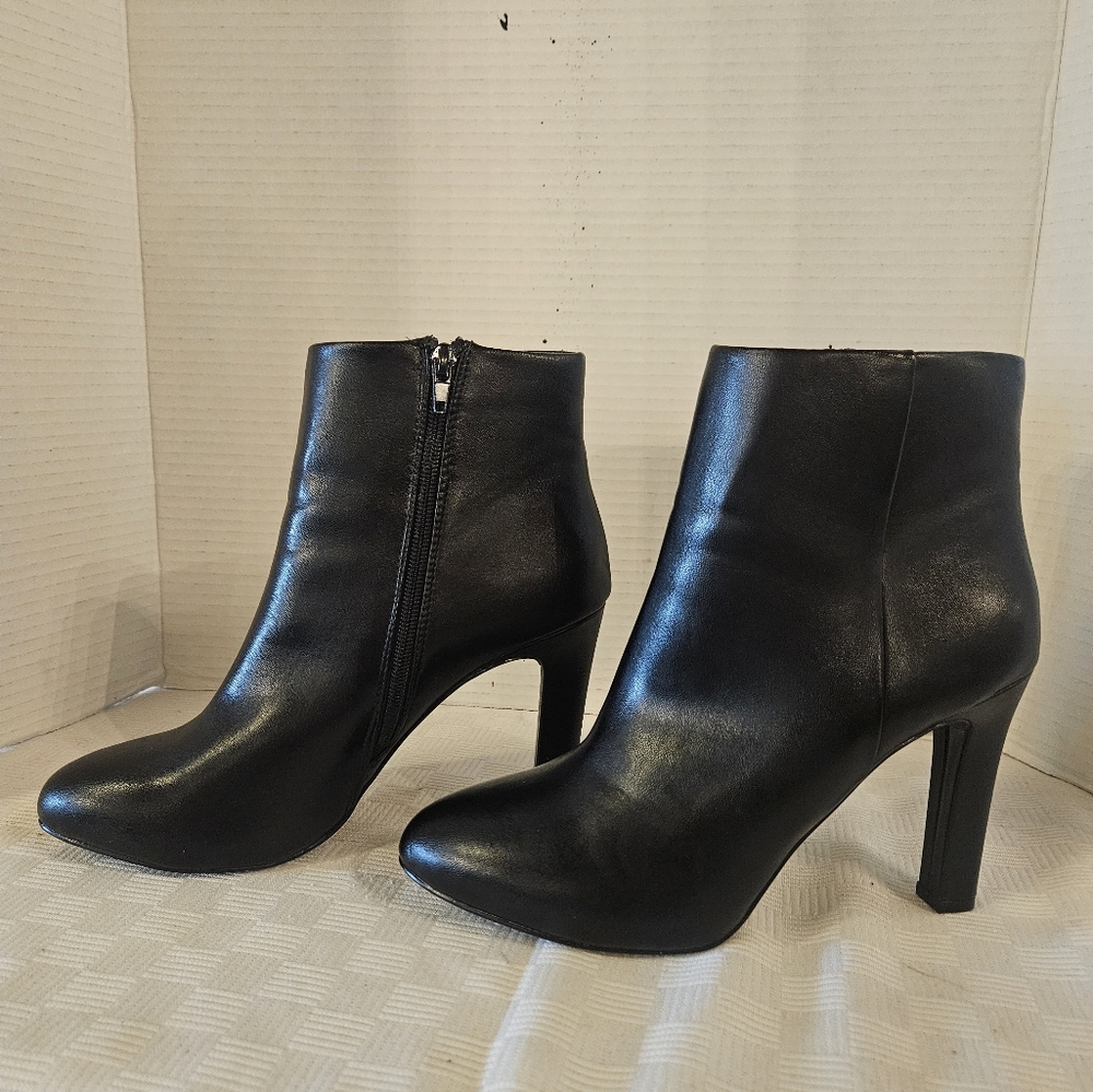 Sleek Black Ankle Booties with Stiletto Heel